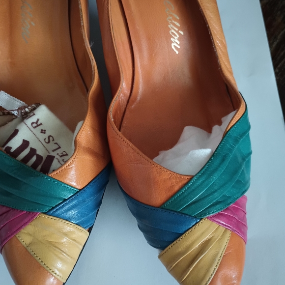 Shoes.1980 leather 3 color shoes - Picture 2 of 8